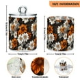 thumbnail image 5 of Yayeee 2 Pack Qtip Holder Bathroom Cotton Swab Canister with Lid Clear Dispenser Set, Black Plaid Floral, 5 of 6