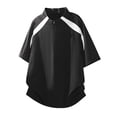 thumbnail image 5 of Pvkarhg Men's 1/4 Zip Workout T-Shirt Trendy Color Block Short Sleeve Shirts Crew Neck Quick Dry Sports Tees Breathable Outdoor Gym Tops Black 4XL, 5 of 8