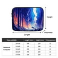 thumbnail image 4 of LNWH Winter Flame Forest Pattern Laptop Sleeve, Notebook Computer Pocket Tablet Briefcase Carrying Bag, 10 inch Laptop Case, 4 of 8