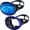 Black, Blue, variant on 2 count Oval Diving Mask Scuba Diving Mask Goggles Spearfishing Mask Freediving Water Mask Tempered Glass Swimming Scuba Goggles for Youth Adults