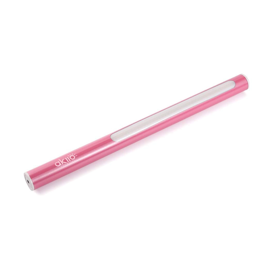 AKIIO Akiio-Pink Waterproof LED Stick, 4 Light Settings, 2-100% Gradient Brightness, Pink, USB Rechargeable Battery, 5-Hour Charge, Includes Wrist Strap, Stand, 3M Adhesive Magnetic Clip