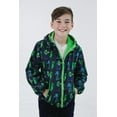 thumbnail image 2 of Minecraft Creeper Zombie Mobs Zip Up Waterproof Rain Jacket Little Kid to Big Kid, 2 of 3
