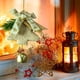 thumbnail image 5 of Adornos de Halloween, regalos de Halloween, colgante de árbol de Navidad rojo, espejo retrovisor para coche, adornos navideños, regalo de Navidad para coche, colgante de fieltro, 5 of 6