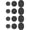 Black, variant on Vjnyvs 12Pcs Self-Adhesive Shoe Hole Repair Patches, Black Sneaker Vamp Repair Stickers
