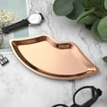 thumbnail image 5 of Cyenie Stainless Steel Lip Shaped Jewelry Tray Rose Gold 24X11cm, Vanity Cosmetic Organizer Dish for Rings Earrings Makeup Home Decor, 5 of 5