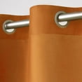 thumbnail image 2 of Exclusive Home Chatra Faux Silk Window Curtain Panel Pair with Grommet Top, 54x108, Spice, 2 of 3