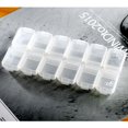 thumbnail image 2 of HLONK Boîte de Rangement en Plastique 12 Compartiments pour Bijoux, Perles, Bagues, Boucles d'Oreilles (Transparent), 2 of 6
