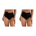 thumbnail image 1 of Jumpingount Calzoncillos de baño de diseño Simple para mujer, bañador para fiesta en la piscina, traje de baño para surf y esnórquel, ropa Negro L 2piezas, 1 of 6