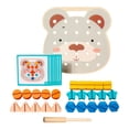 thumbnail image 4 of Rompecabezas de formas Montessori para construcción, juguete con forma de tuerca de tornillo de construcción, juguete cognitivo de Color de tuerca con Oso, 4 of 10