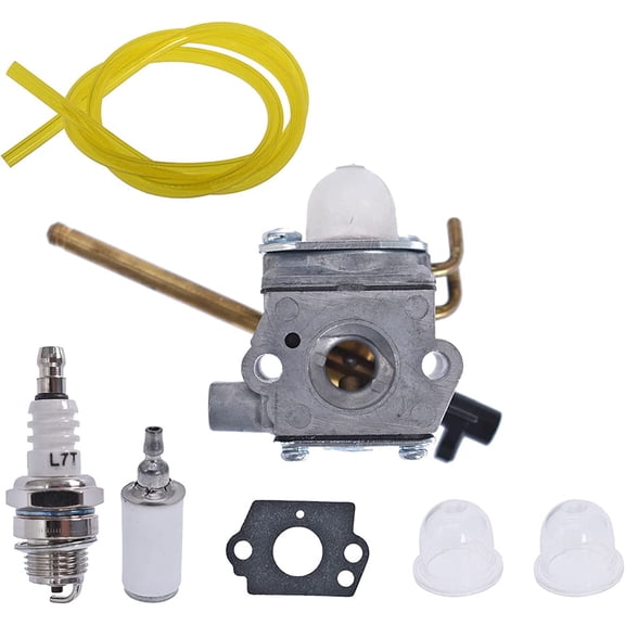ALL-CARB Carburetor with Fuel Line Filter Spark Plug Replacement for Homelite UT-08520 UT-08921 UT-08550 UT-08951 26CC Blower 308028007