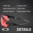 thumbnail image 2 of Oakley OO9208 Radar EV Path Rectangle Shaped Non-Polarized Sunglasses for Men - Includes Official Eyewear Kit - Matte Black Frame with Prizm Trail Torch Lens, 2 of 7