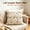 3# 18x18Inch White #706001D, variant on Pumpkin Lumbar Throw Pillow Cover, Cream Textured Autumn Accent Cushion with Brown Stem, Fall Thanksgiving Sofa Decor, 19.69 x 11.81 in