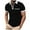 Black, variant on QIPOPIQ Men's Short Sleeve Polo Shirts Quarter-Zip Casual Slim Fit Mock Neck Basic Designed Cotton Shirts Clearance