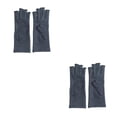 thumbnail image 4 of Guantes para la artritis Qarigey Soporte para la muñeca Medio dedo Color gris, 4 of 6