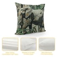thumbnail image 4 of Chilfamy Animals Pillow Cover Zambezi Grey Elephant Monkeys Cushion Case African Animal Pattern Sofa Home Décor White, 4 of 5