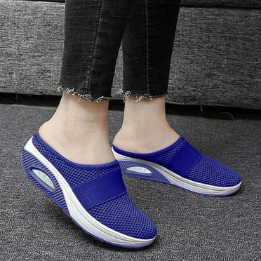 Air Cushion Slip On Orthopedic Walking Shoes With Arch Support Knit ...