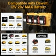 thumbnail image 2 of Replacement Charger for Dewalt 12V 20V MAX Chager DCB104, 4-Port, Rapid Charge, 2 USB Ports, 2 of 11