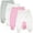 4-Pack Pink, variant on 123 Bear Baby 100% Cotton Infant Pants with Footies 100% Cotton Unisex Boys Girls Multipacks