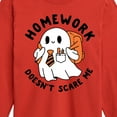thumbnail image 3 of Instant Message - Homework Ghost - Toddler & Youth Long Sleeve Graphic T-Shirt, 3 of 6
