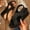 Black, variant on Women's Comfortable Wedge Sandals Open Toe Adjustable Buckle Straps Padded Footbed Thick Sole Plus Size Summer White 36