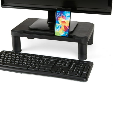 Mind Reader - Small Monitor Stand Durable Plastic