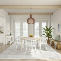 Birch Harbor Willow Indoor Dining Chair, Set of 2 , White