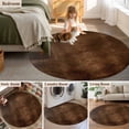 thumbnail image 5 of Small Round Rug 3Ft Washable Non-Slip, Retro Wooden Board Circle Area Rugs for Living Room Bedroom, Western Country Farmhouse Brown Wood Indoor Floor Mats Carpet Runner for Home Decor, 5 of 8