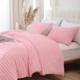 thumbnail image 7 of SPRINDAY Fluffy Queen Comforter Set 3 Pieces - Pink Fleece Luxury Fuzzy Reversible Bedding Comforter Set, Soft & Warm Comforter All Season with 2 Pillow Cases, 7 of 7