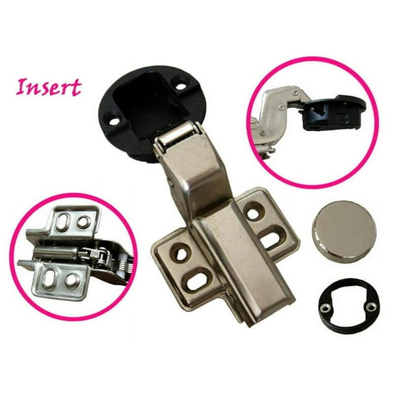 Dia 1.5"(35mm) Hydraulic soft close insert Hinge for Kitchen Cabinet Glass door