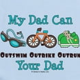 thumbnail image 2 of CafePress - Dad Triathlete Triathlon Infant Bodysuit - Baby Light Bodysuit, Size Newborn - 24 Months, 2 of 4