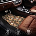 thumbnail image 4 of Sikiie Squirrel Mushroom Yellow Flower Car Foot Mat Set of 4 Pieces Basics Universal Fit Rubber Carpet Floor Mats For Car SUV Van & Truck, 26.8"L x 17.3"W (Front), 13"L x 17.3"W(Rear), 4 of 6