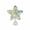 Multicolor, variant on Hvmvliv Lighted Christmas Tree Topper Star Tinsel Pentagram Glowing Star In Gold Silver Multicolor For Xmas Tree Holiday Party Decor