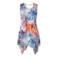 thumbnail image 5 of Uorisanigo Hawaii Palm Leaf Couple Matching Outfit Men's Button Up Shirt Hawaiian Tops Plus Size and Womens Sleeveless Dress with Pocket Casual Summer Beach Sundress, 5 of 7
