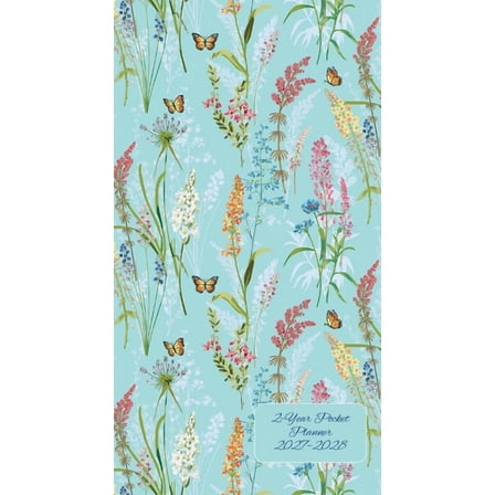 2027-28 Blooms & Butterflies 2-Year Pocket Planner (24-Month Calendar), (Paperback)
