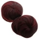 thumbnail image 1 of Hair Buns Extensions Clip-On Fake Hair Bun Stylish Updo for Weddings Dark .00X10.00X4.00cm 2Pcs, 1 of 1