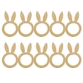 thumbnail image 2 of Servilleteros de Pascua de madera de bricolaje y novedad | Acabado beige | Lindo diseño para fiestas y uso diario | los 9,5x5x0,26cm | Ligereza | Juego de 10 | Decoraciones perfectas para la, 2 of 8