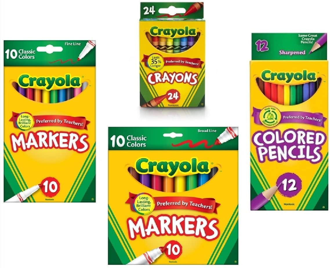 Crayola Broad Line Markers Classic Colors 10 Each Pack of 24 
