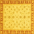 thumbnail image 1 of Ahgly Company Indoor Square Oriental Yellow Modern Area Rugs, 3' Square, 1 of 4