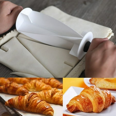 Croissant Cutter Base Jeobest Rolling Dough Cutter - Croissant Roller Cutter - Croissant Cutter Roller - Croissant Bread Cutter Plastic Handle Rolling Cutter For Making Croissant Bread Dough Kitchen Baking Tool MZ ()