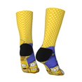 thumbnail image 4 of Simpsons Adult Socks Casual Tube Socks Durable Comfort Calf Socks Soft Elastic Crew Socks 2 Black-2, 4 of 9