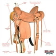 thumbnail image 2 of 15 In Western Horse Saddle American Leather Ranch Roping Trail Hilason Tan, 2 of 8