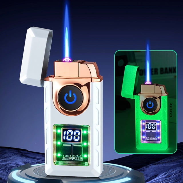 Gas Electric Multifunctional Lighter Lighter Double Windproof Direct Fire Lighter/ Travel Essentials