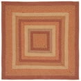 thumbnail image 2 of SAFAVIEH Braided Claes Bordered Reversible Area Rug, Yellow/Red, 6' x 6' Square, 2 of 12