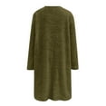 thumbnail image 5 of Sweaters For Women Winter Warm Sweater Coat Fleece Thickening Plus Size Loose Jacket With Pockets Polyester Green Size S-3Xl Oversized Sweaters For Women, 5 of 5