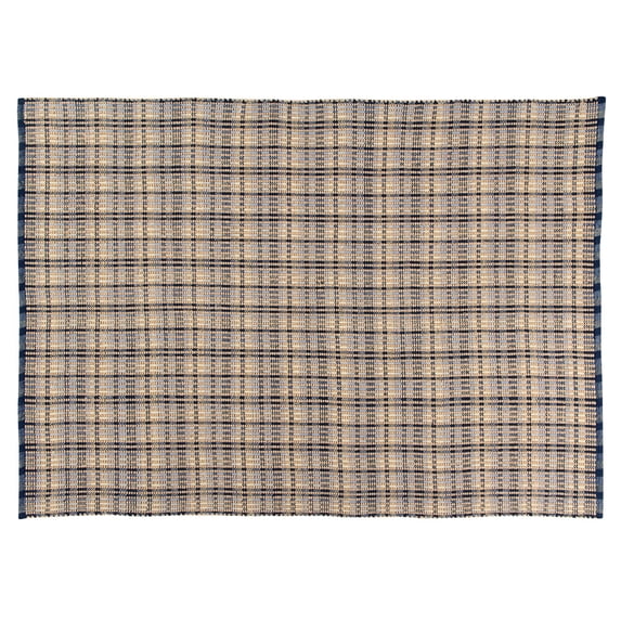 Better Trends Ascot Plaid Area Rug, 48" x 72" Rectangle, Blue
