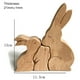thumbnail image 2 of Padres Y Bebés Adornos De Animales De Madera Decoración De Escritorio Regalo Del Día De La Madre Scienceny HA043854-05, 2 of 6