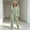 Mint Green, variant on OGLCCG Girls Fleece Zip Up Jumpsuits Kids Hooded Rompers Long Sleeve Soft Fuzzy Onesie Warm Cute Winter Clothes(Mint Green,7-8 Years)