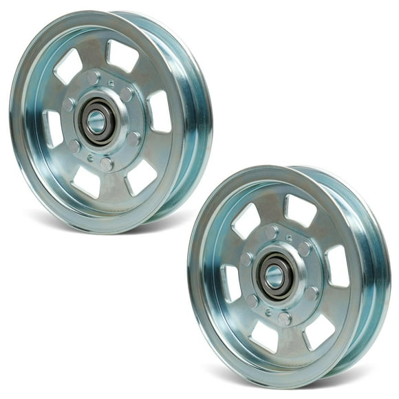 Flat Idler Pulley Replaces 033-8000-00, 033-2000-00, 033-7201-00, 033-7201-25, Lawn Mower Idler Pulley Compatible with Bad boy 48"50"54"60" ZT Series, 48"54"