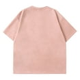 thumbnail image 3 of ZCFZJW Mens Cotton T-Shirts Pure Color Summer Short Sleeve Round Neck Casual Baggy Tshirt Tops Regular Fit Trendy Oversized Basic Tee Shirt Pink XL, 3 of 3