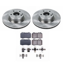 Ultimate Brakes Front Ceramic Brake Pad and Rotor Kit with Hardware WM80765